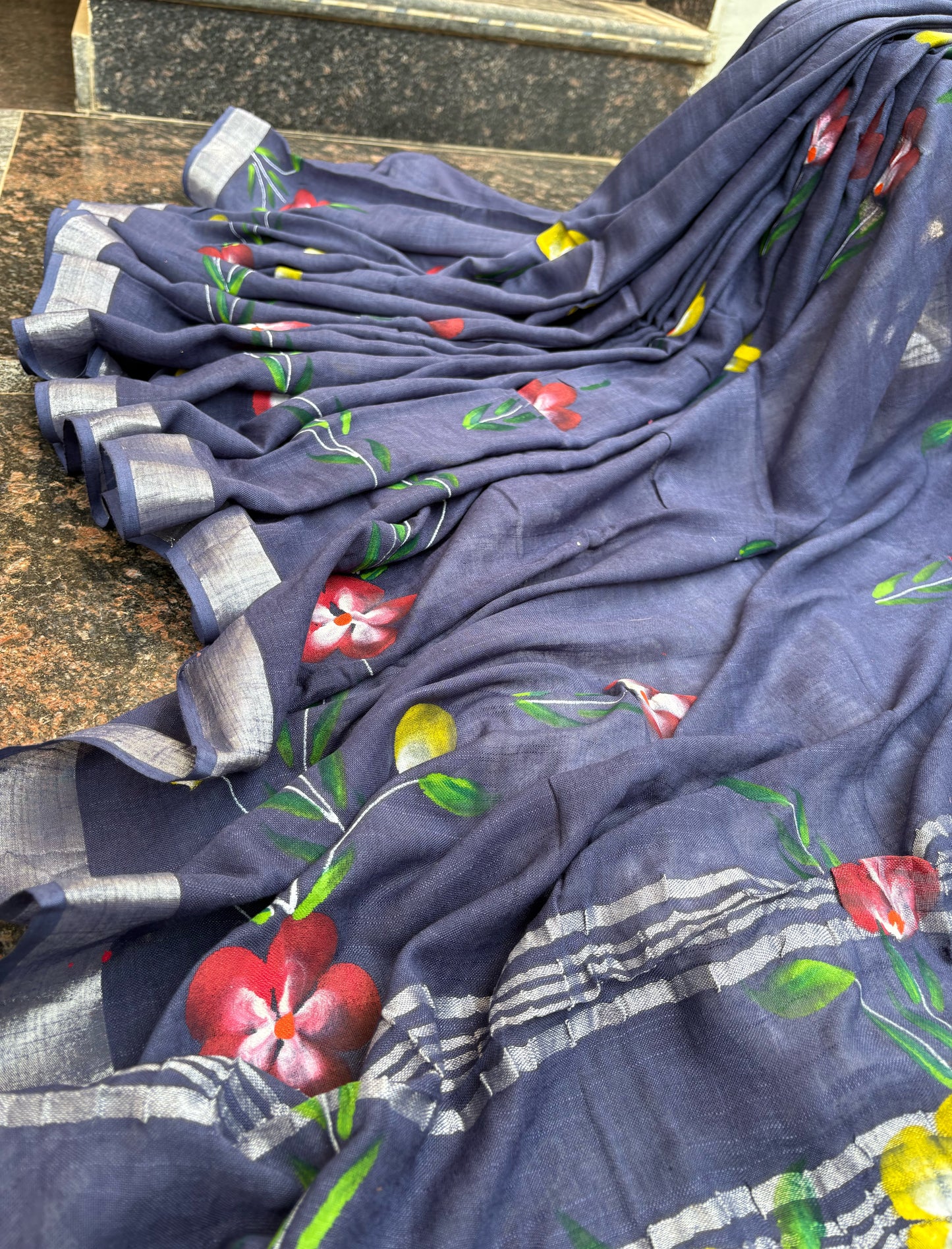 Hand-painted Linen Cotton