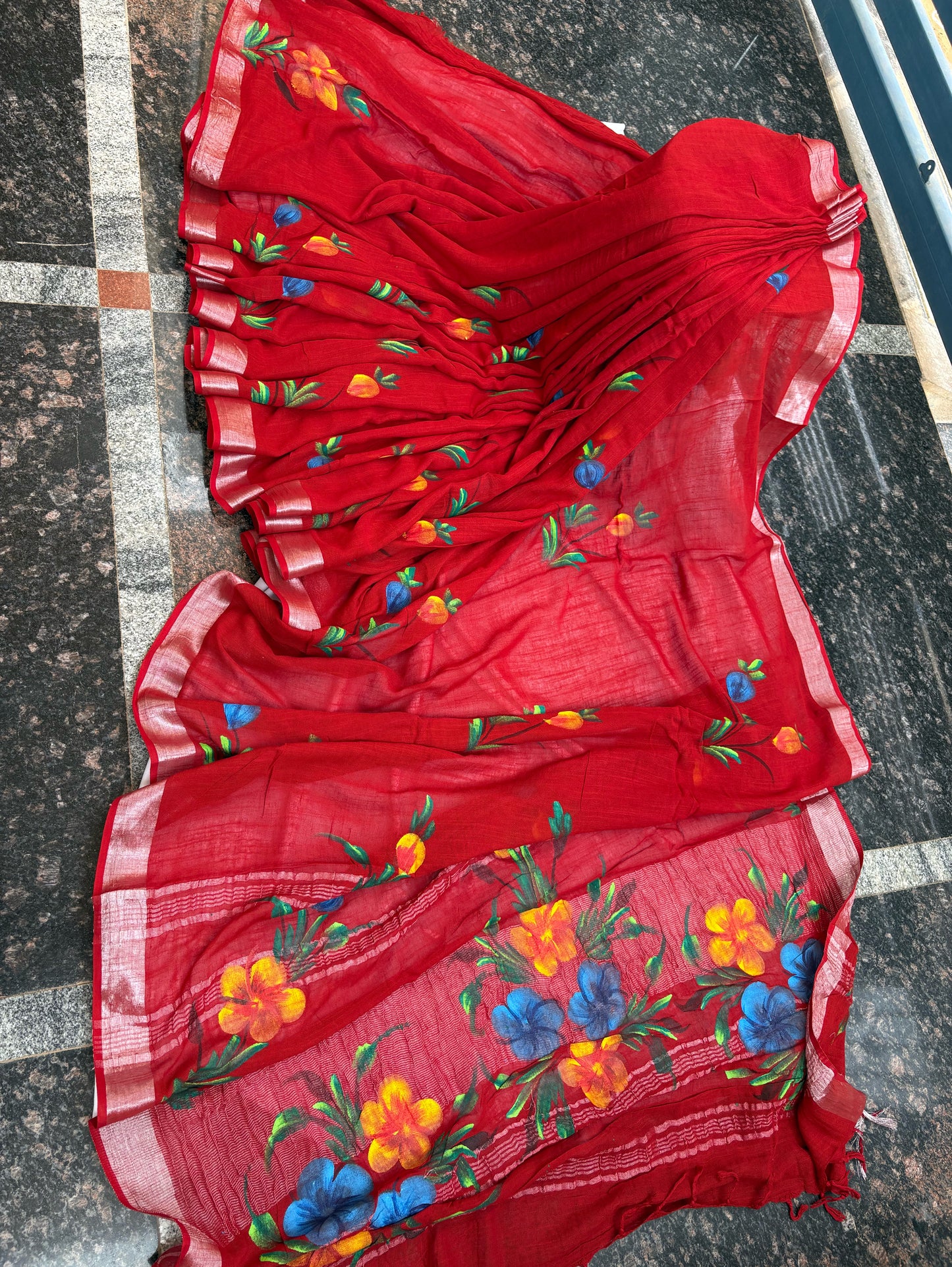 Hand-painted Linen cotton