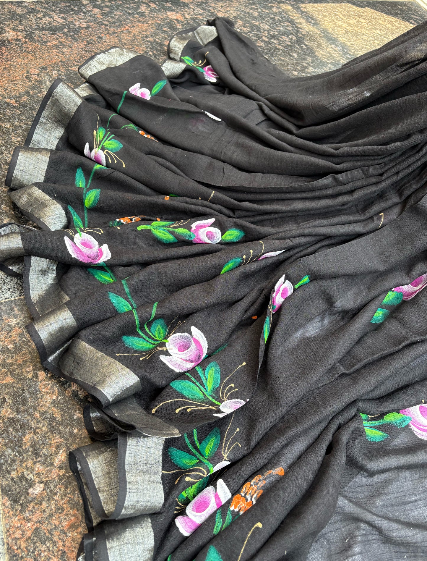 Hand-painted Linen Cotton
