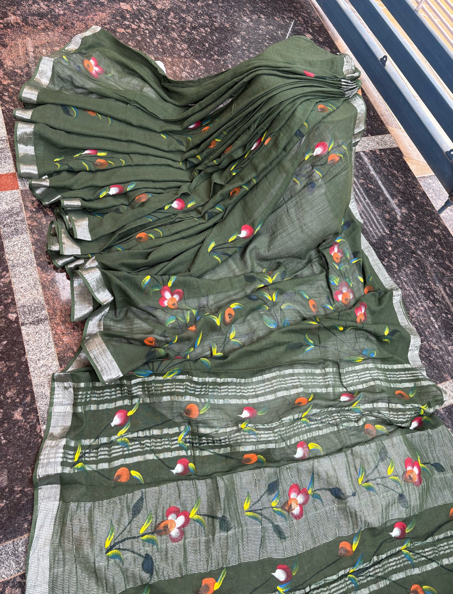 Hand-painted Linen cotton