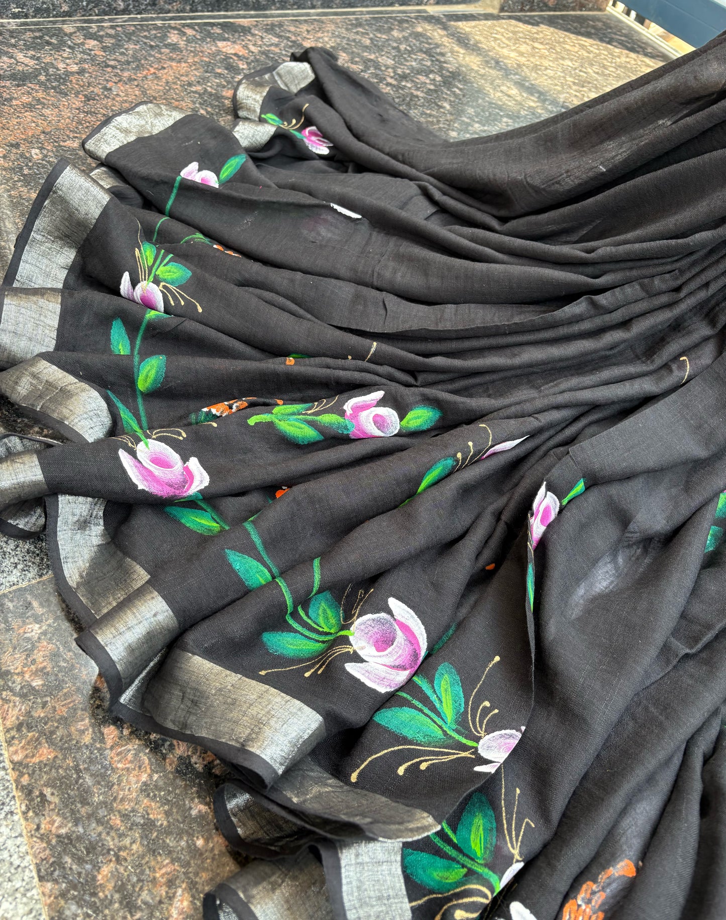 Hand-painted Linen Cotton