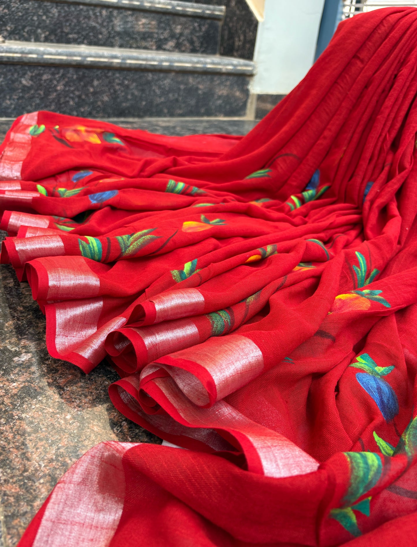 Hand-painted Linen cotton
