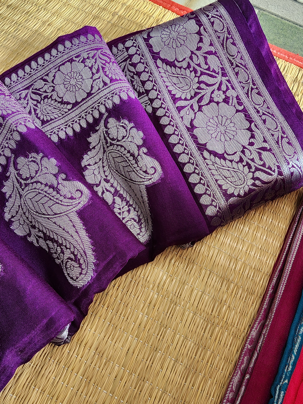 Banaras semi georgette