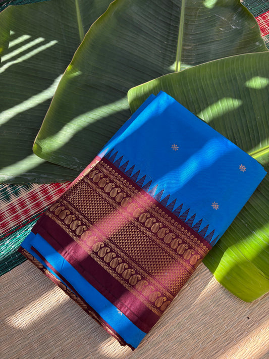 Gadwal semi silk saree