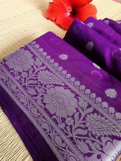 Banaras semi georgette