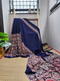 Ajrakh print saree