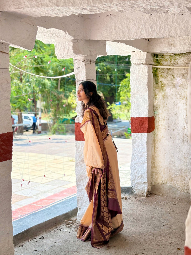 Gadwal semi silk saree