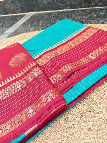 Gadwal semi silk saree