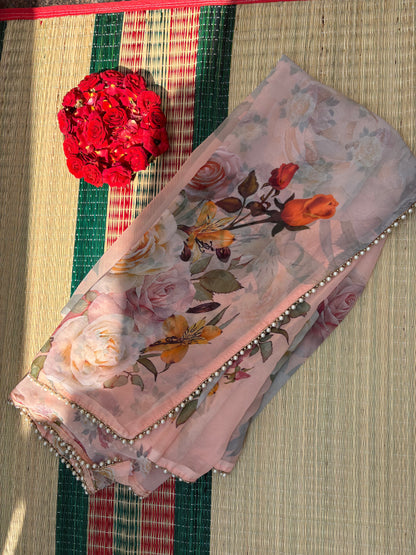 Georgette/Floral sarees