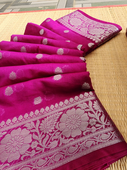 Banaras semi georgette