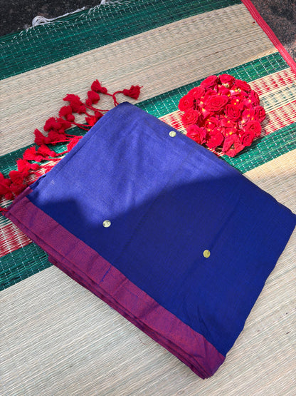 Pure handloom mul cotton saree