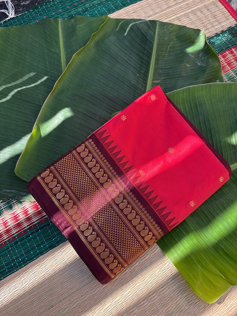 Gadwal semi silk saree