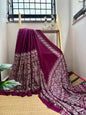 Ajrakh print saree