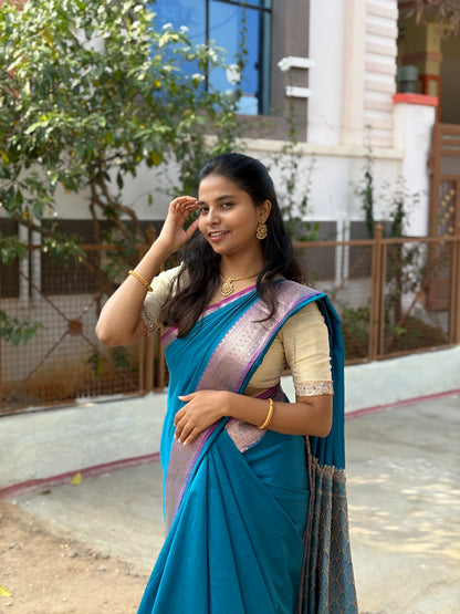 Banaras semi silk saree