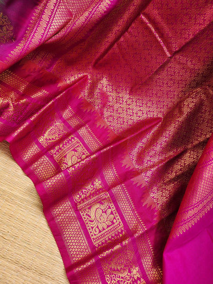 Gadwal premium semi silk