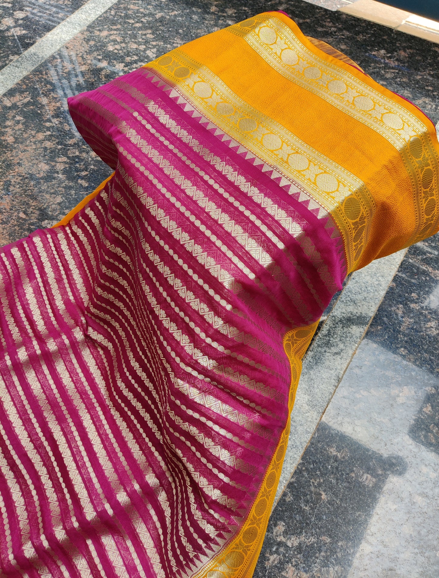 Banaras semi Georgette