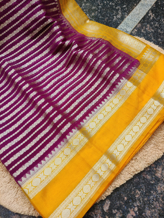 Banaras semi Georgette