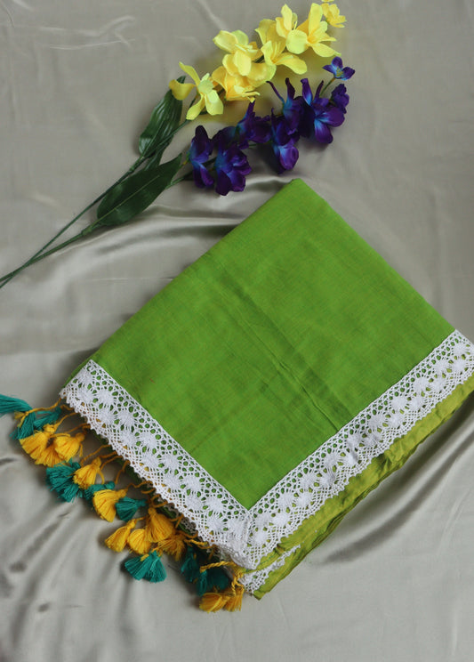 Mul cotton saree with border