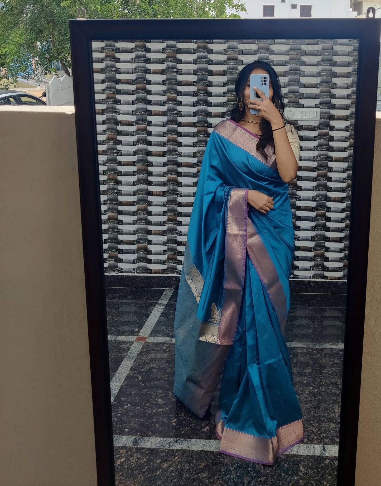 Banaras semi silk saree