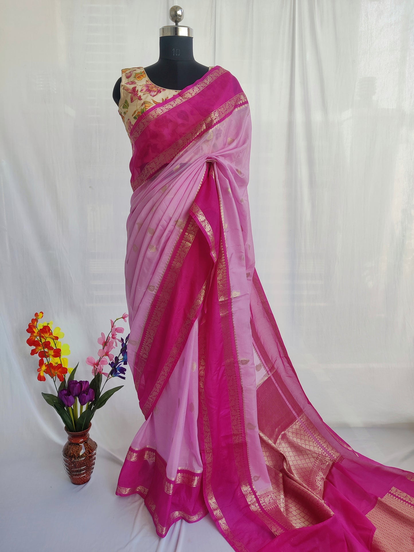 Banaras semi katan silk saree