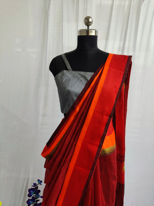 Handwoven silk cotton saree