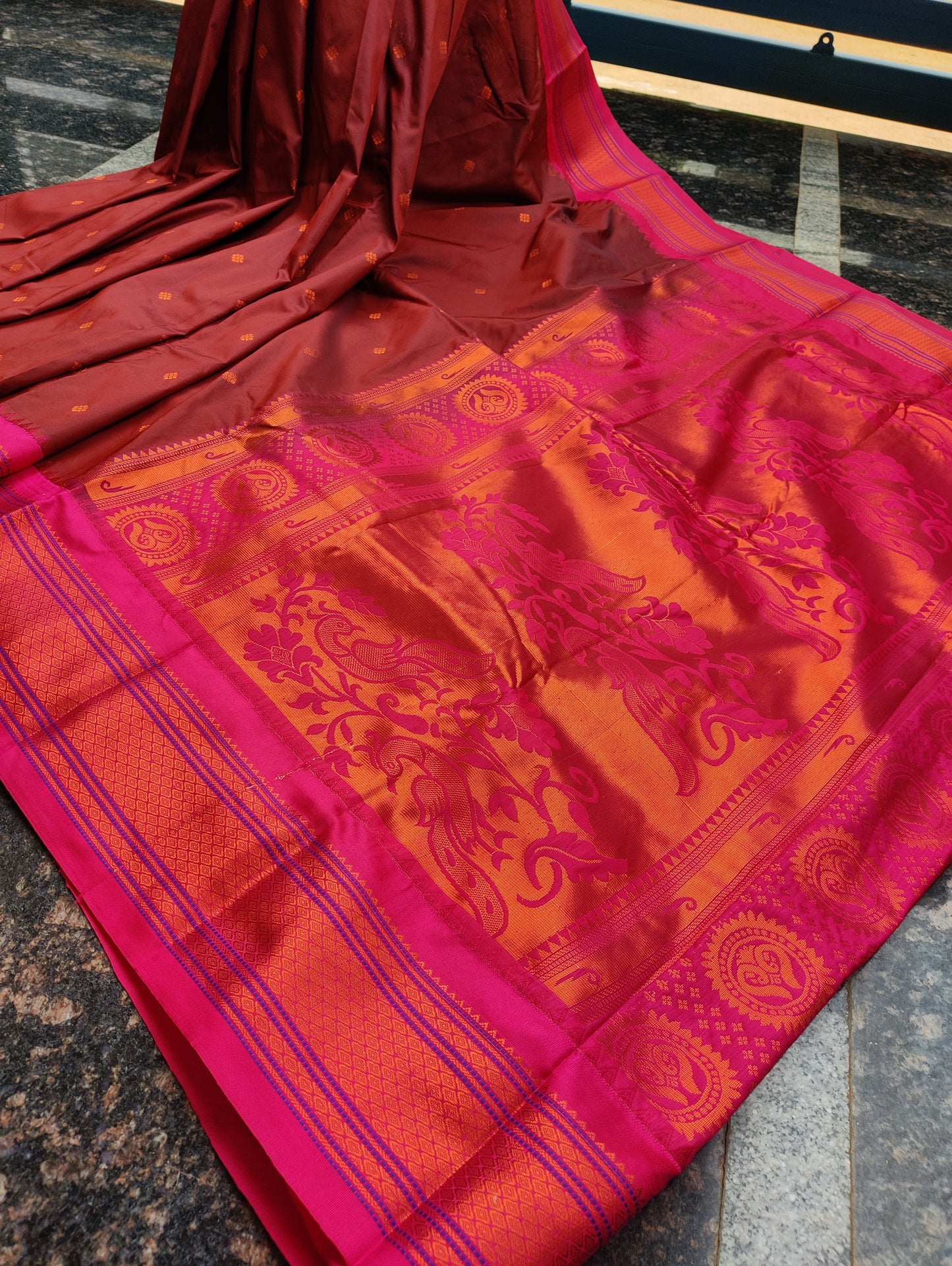 Semi Gadwal silk saree