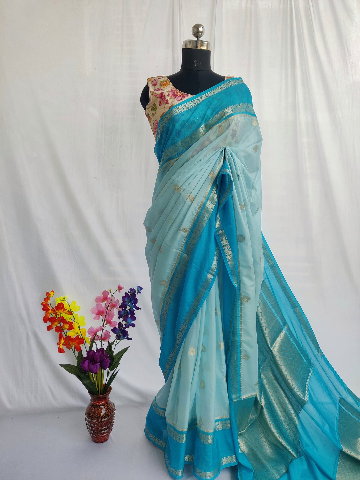 Banaras semi katan silk saree