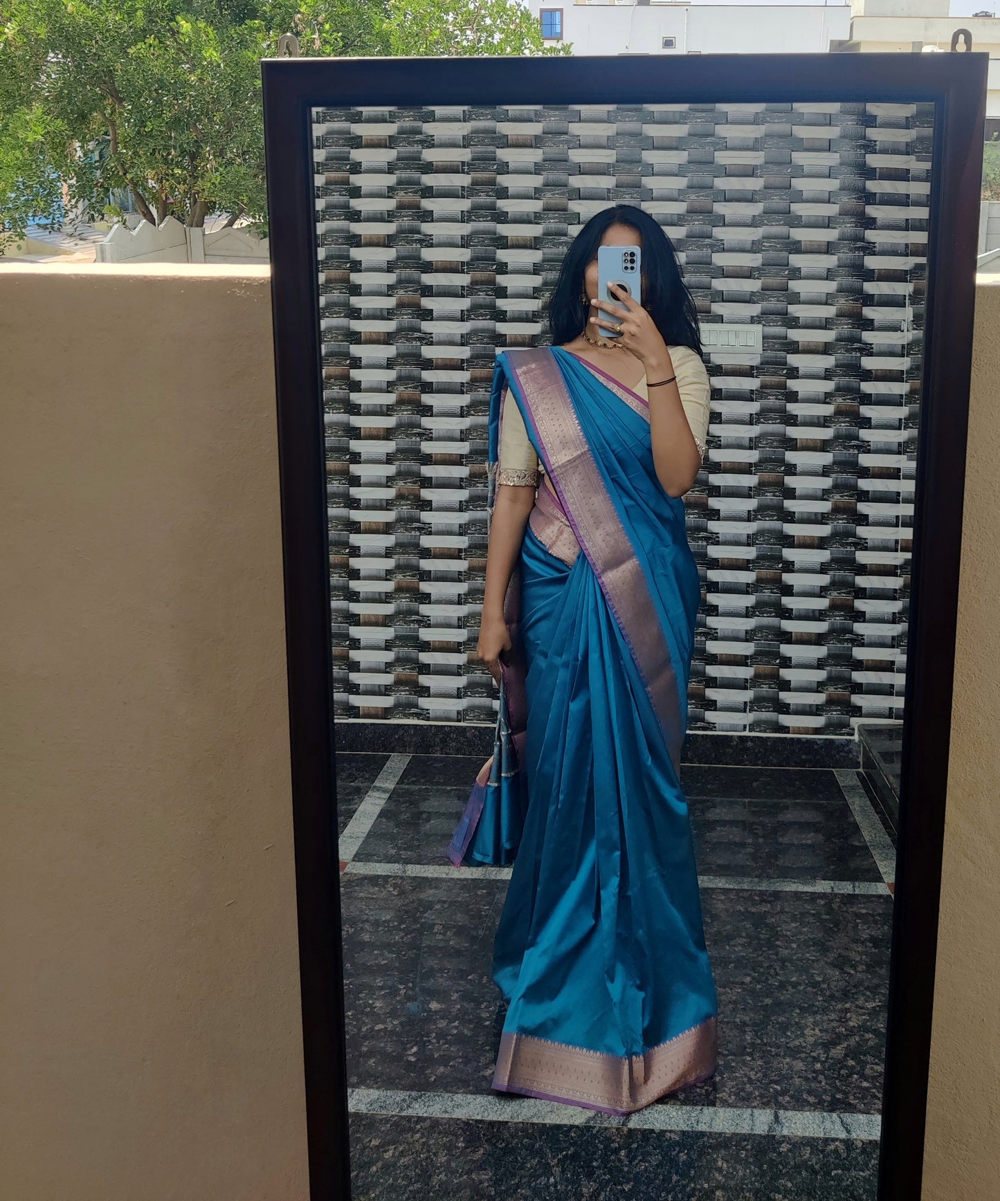 Banaras semi silk saree