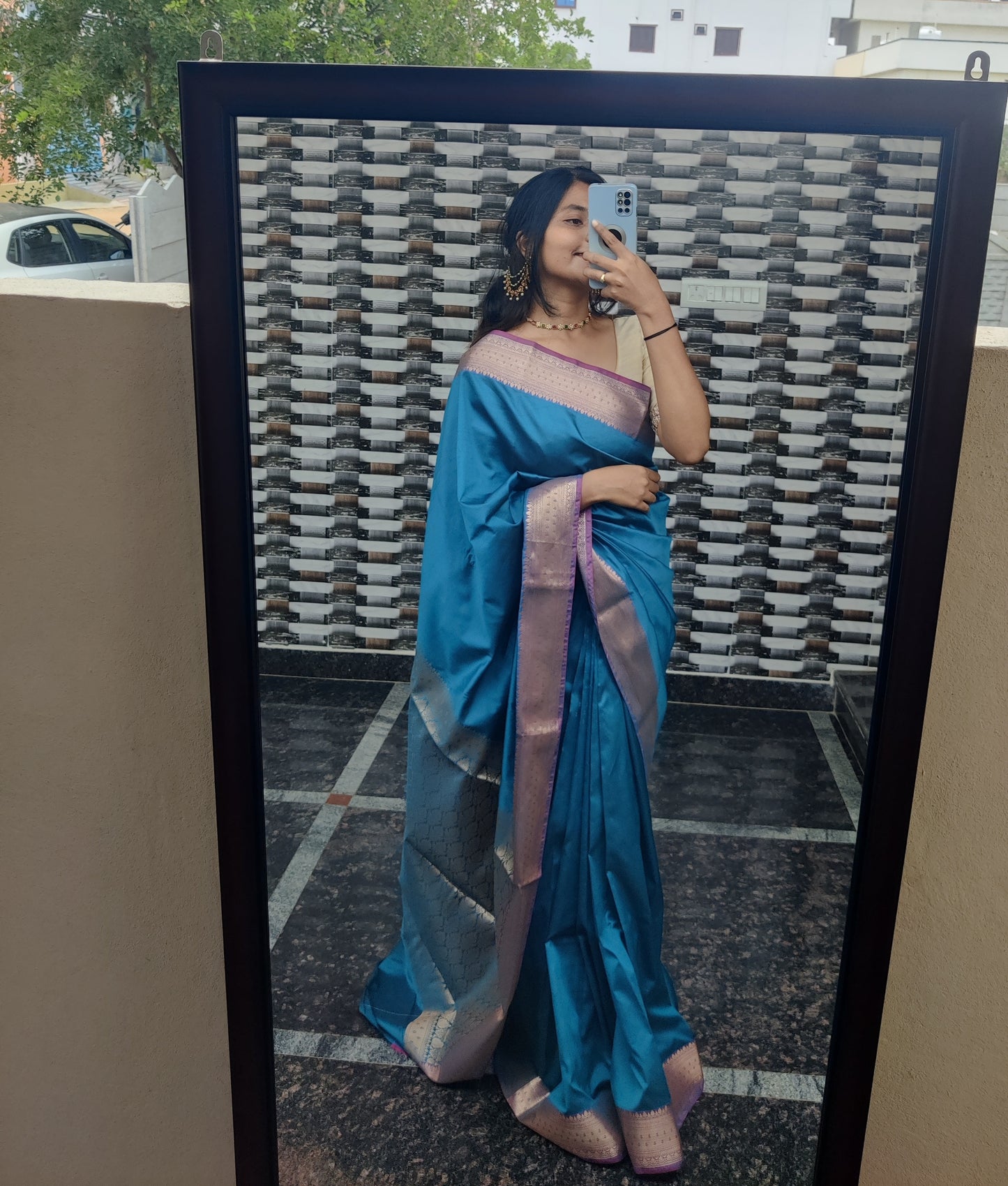 Banaras semi silk saree