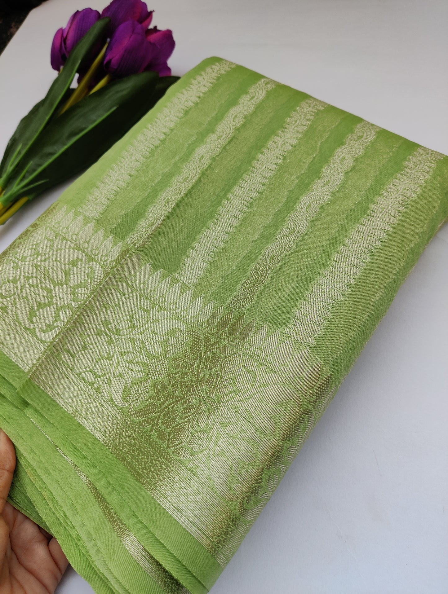 Banaras semi Georgette saree/New arrivals