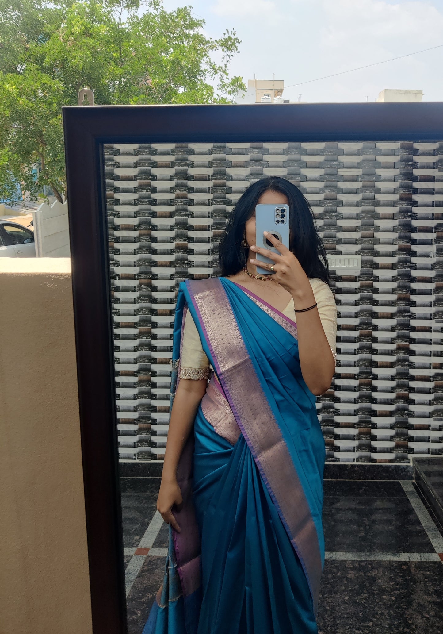 Banaras semi silk saree