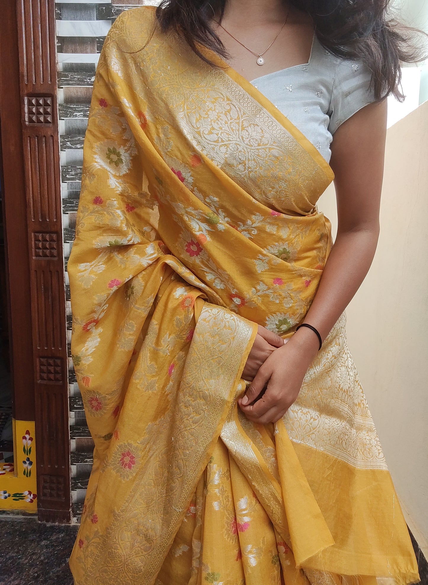 Banaras semi Georgette