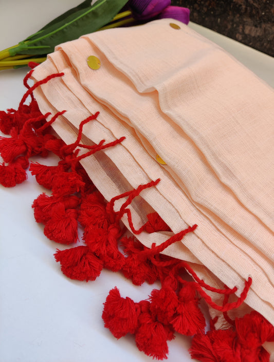 Pure handloom mul cotton saree