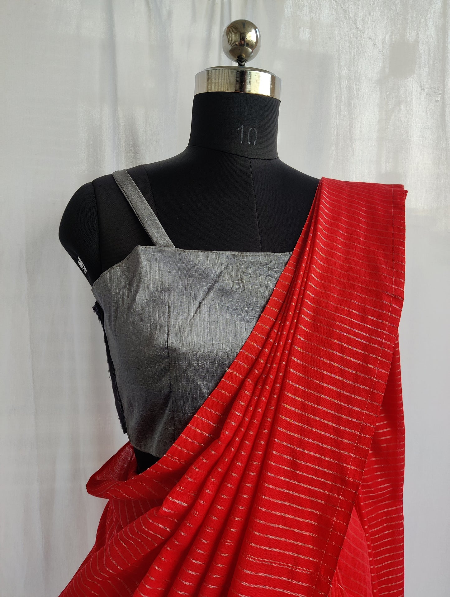 Mul cotton stripes saree