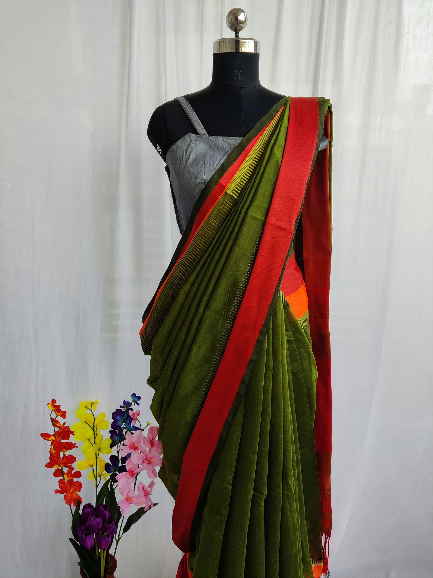 Handwoven silk cotton saree