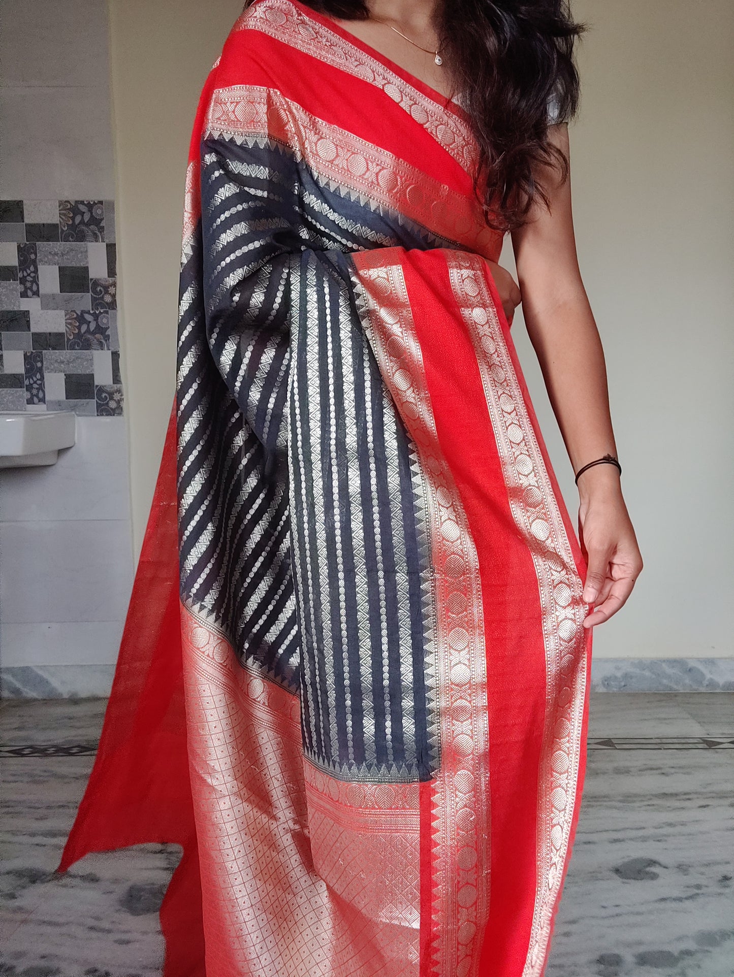 Banaras semi Georgette