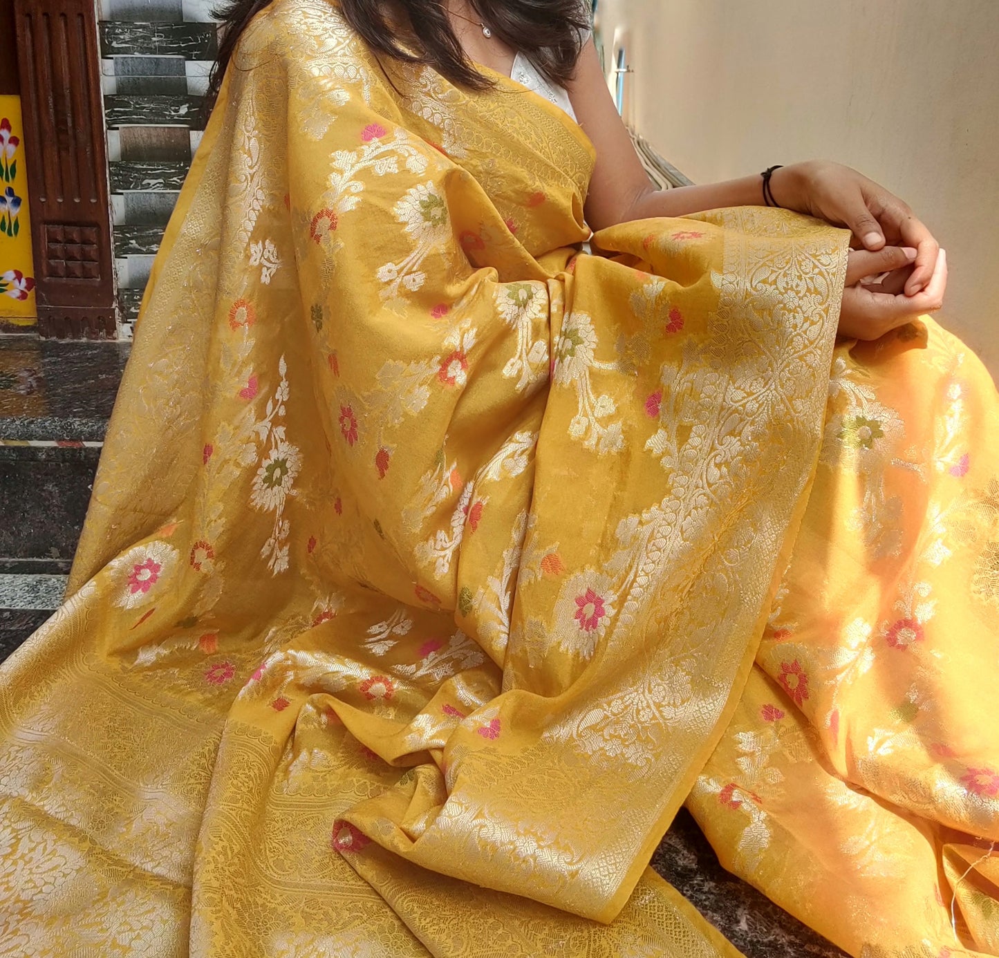 Banaras semi Georgette