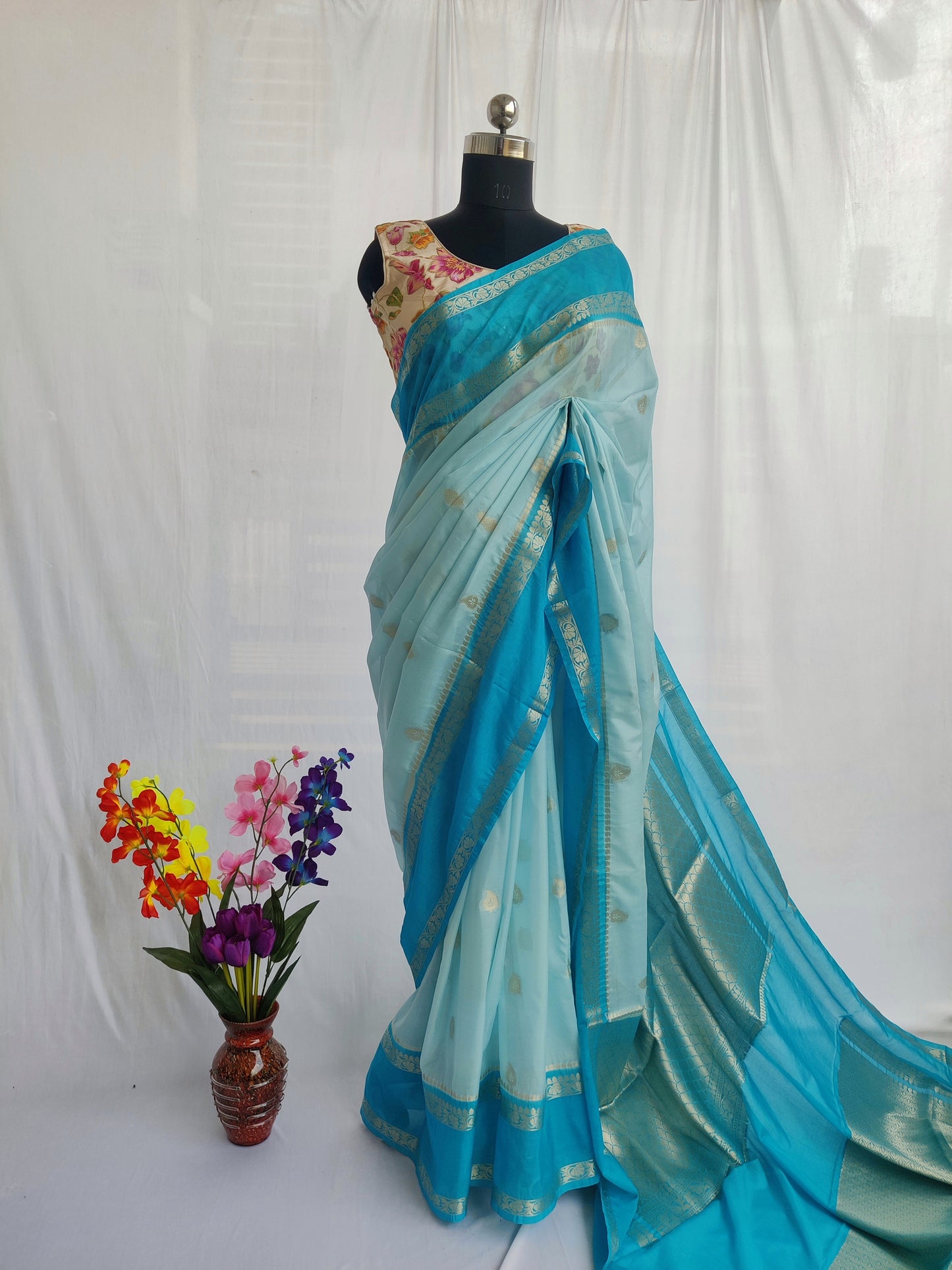 Banaras semi katan silk saree