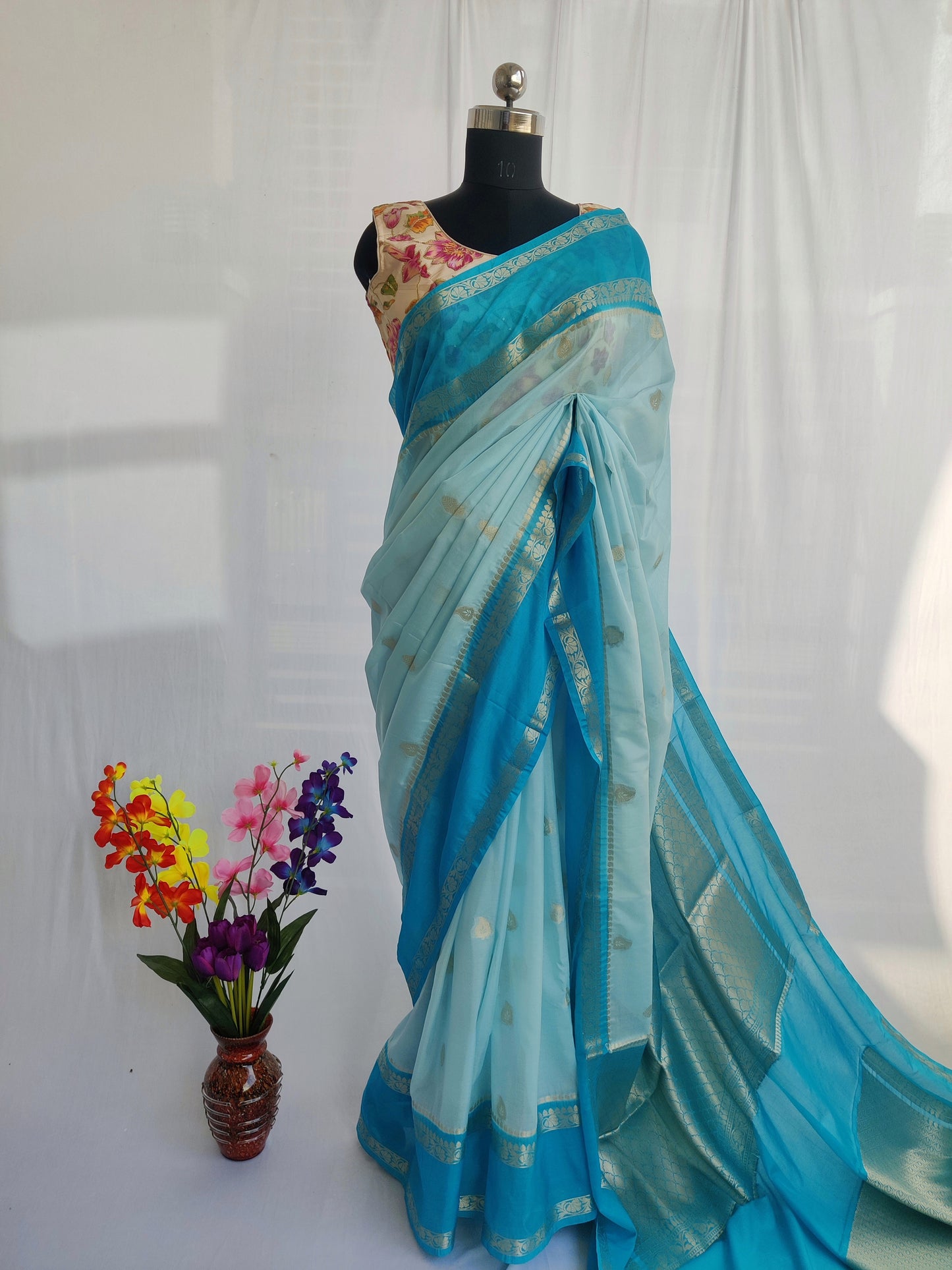 Banaras semi katan silk saree