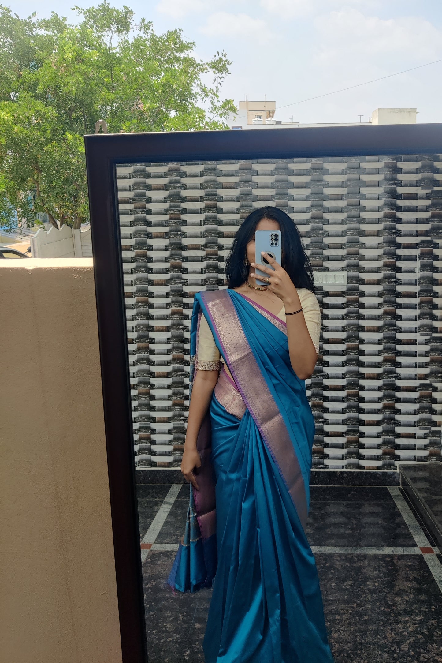 Banaras semi silk saree