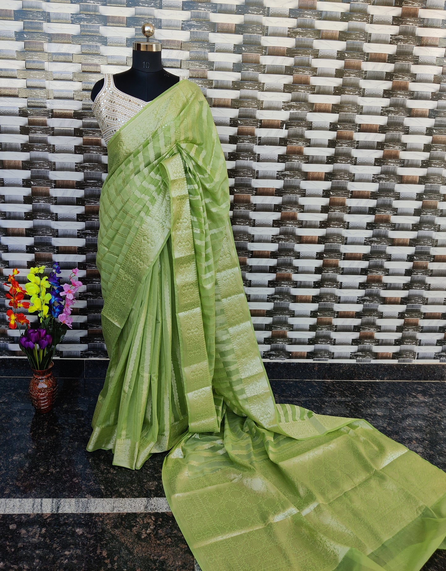 Banaras semi Georgette saree/New arrivals