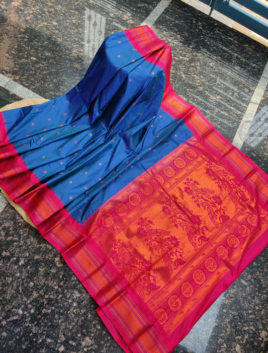 Semi Gadwal silk saree